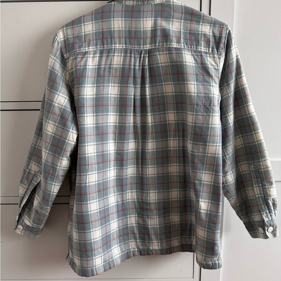 LL Bean womens sherpa lined flannel. Size petite small. - Picture 2 of 5
